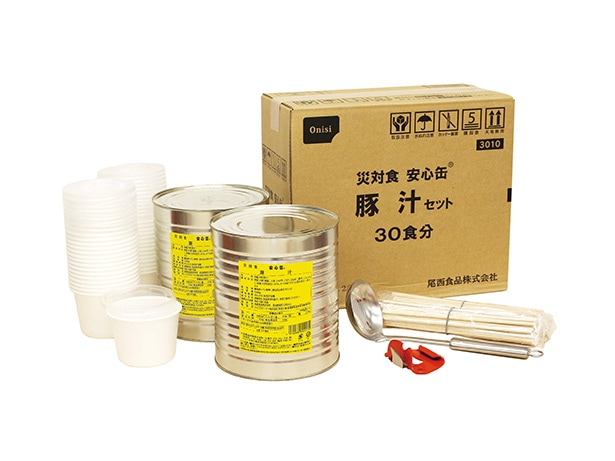 安心缶豚汁セット30食分【1ケース】