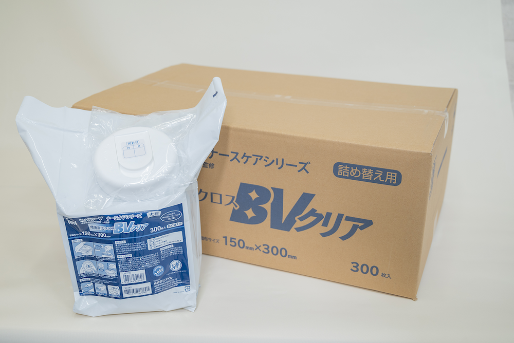 環境清拭クロス　BVクリア　300枚入(大判)　詰替用