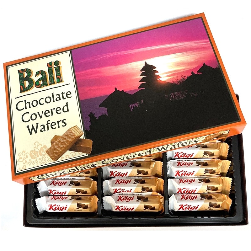 インドネシアのお土産】kagi カーギ バリデザインチョコウェハース115g