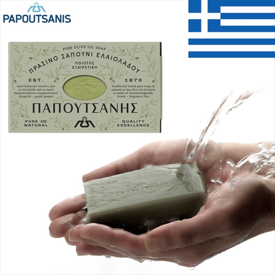 ギリシャのお土産】パポタニスピュアソープ オリーブオイル 125g