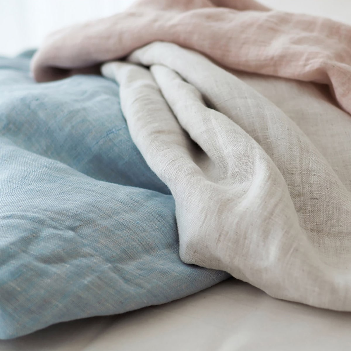 麻100% 本麻リネンダブルガーゼケット 140×190cm - 眠りの専門店 市田