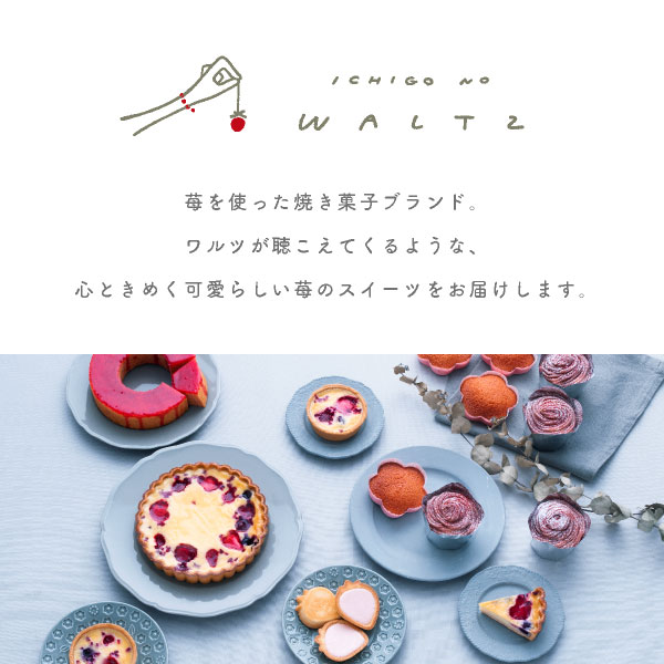 夏ギフト お中元 苺のワルツ 2種のスイーツギフト Sサイズ waltz あまおう 苺 焼き菓子 内祝 送料無料 宅急便発送 Agift