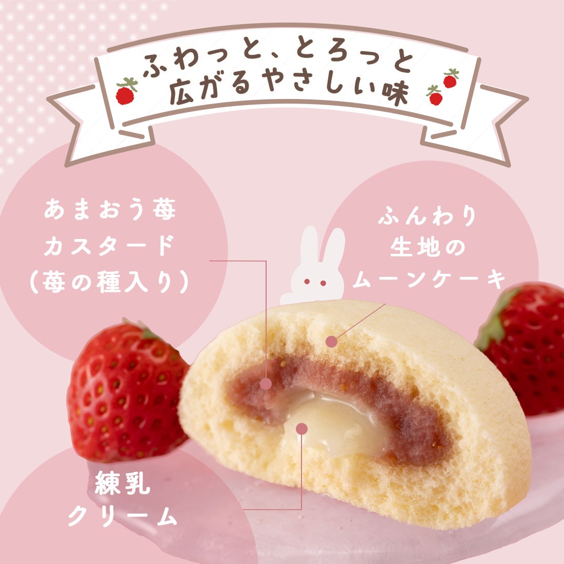 苺のワルツ あまおう苺のムーンケーキ 6個入 【5】 宅急便発送 proper