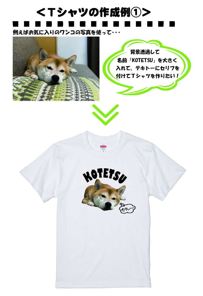 オリジナルtシャツ 写真やイラストを取り込み可能。1枚から作成可。記念日プレゼント~制服、チームTシャツにぜひ!綿Tシャツ、ドライTシャツ速乾 tシャツ