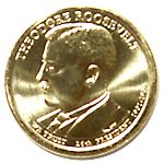 アメリカ 第26代セオドア・ルーズベルト大統領 1ドル 2013 UNC