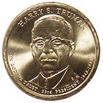 ハリートルマン金貨 アメリカ 第33代・ハリー・S・トルーマン大統領 1ドル 2015