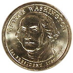 フランクリンミント シルバーインゴット910 ジョージ・ワシントン大統領 アメリカ 初代ジョージワシントン 1ドル 2007 UNC | アメリカの