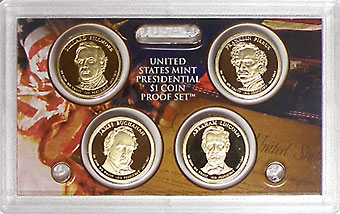 アメリカ 大統領シリーズ1ドル貨 2010年発行 4種プルーフセット