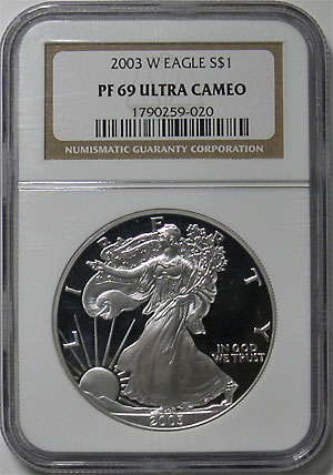 アメリカ　イーグル銀貨(プルーフ2003年) アメリカイーグル銀貨(プルーフ2003年)