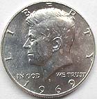 <100枚コインセット> 1965-1969年 ケネディ 銀貨50セントコイン 1965年〜1970年 アメリカ「ケネディ ハーフドル」40% 銀 流通