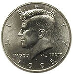 アメリカ ケネディ50セント 1995 UNC | アメリカの貨幣,50セント貨