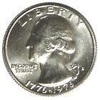 アメリカ建国200年記念 25セント白銅貨 1976年銘 ワシントン像 D