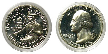 アメリカ 建国200年記念 25セント銀貨 1976-S Proof | アメリカの貨幣