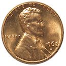 アメリカ リンカーンセント 1968-D UNC | アメリカの貨幣,1セント貨
