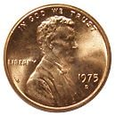 アメリカ リンカーンセント 1975-D UNC | アメリカの貨幣,1