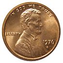 アメリカ リンカーンセント 1976-D UNC | アメリカの貨幣,1セント貨