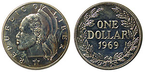 2000年 ヤギさん(羊)の5ドル白銅貨 リベリア 2000年 ヤギさん(羊)の5