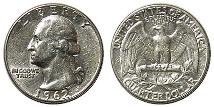 1965ワシントンクォーターダラー25セント 【公式通販】