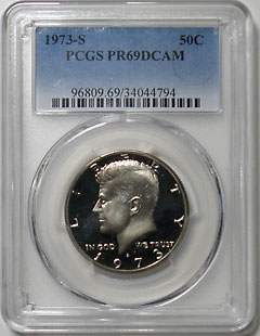���ͥǥ���50�������Ƽ�ߡ�1973-S��PCGS��PF69DCAM