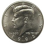 ����ꥫ�����ͥǥ�50����ȡ�1992��UNC