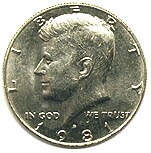 ����ꥫ�����ͥǥ�50����ȡ�1981��UNC