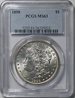 ����ꥫ����륬����顼��1898 PCGS MS63