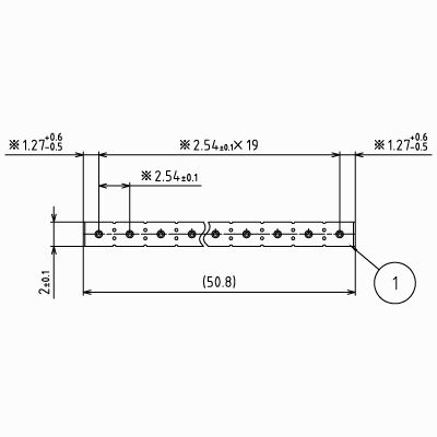 ԥإåSSSTDPH-C-SS06-R254-A-PA20ۦ0.6 2.54mmԥå1ѥå5