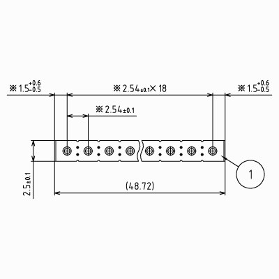 ԥإåSSSTDPH-C-SS10-R254-A-BA19ۦ1.0 2.54mmԥå1ѥå5