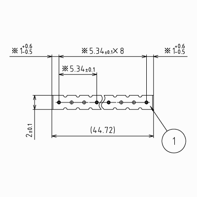 ԥإåSSSTDPH-C-SS045-R534-A-PA9ۦ0.45 5.34mmԥå1ѥå5