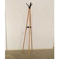 コートスタンド「MK+01」ビーチ・ブラウン/アウトレット&ベッドルームギャラリー横浜展示品