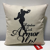 クッションカバー「アイアンマン シルエット」45角/アウトレット＆ベッドルームギャラリー横浜/数量限定品