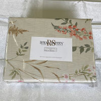 Q掛け布団カバー「オーキッドリネン」ロイヤルサテン クイーンサイズ /アウトレット＆ベッドルームギャラリー横浜在庫品