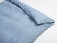 掛布団カバー　ダブルサイズ「マレ 二重ガーゼ」超長綿　ネイビー/数量限定特別ご提供品