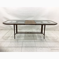 テーブル ART71 ガラストップ/県外倉庫保管品/数量限定特別ご提供品(新品)