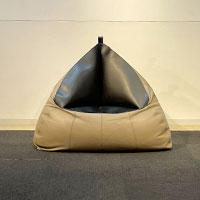 ビーンバッグ「DS9090」革トープ・ブラック / 県外倉庫保管 / 数量限定お買い得品(新品)