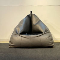 ビーンバッグ「DS9090」革グレー / 県外倉庫保管 / 数量限定お買い得品(新品)