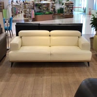 ソファ 2.5人掛け「デュオ3」幅182cm 布ライム色 /南船橋店展示