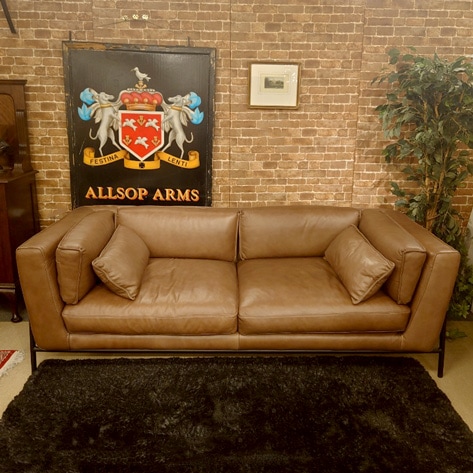 ソファ「モビー2 model.CO-0479」革#CO-SK グラナイト/アウトレット&リワース大阪南港展示品