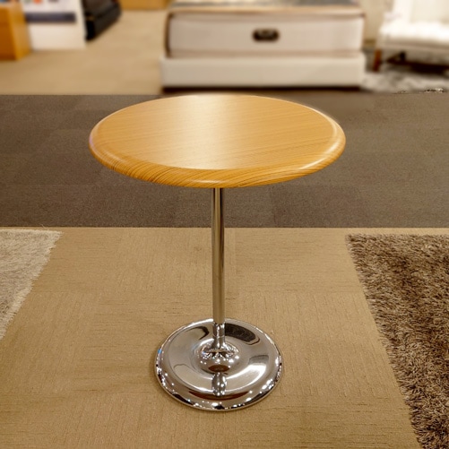 ダイニングテーブル「9240-01」ゼブラノ/クロム　/アウトレット＆リワース大阪南港展示品