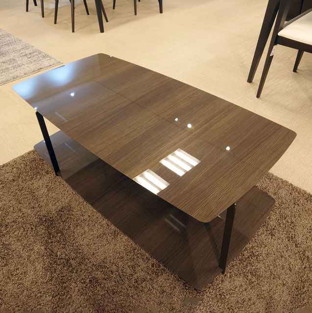 センターテーブル「OV-TC120R QO」ウォールナット材/アウトレット＆リワース大阪南港展示品