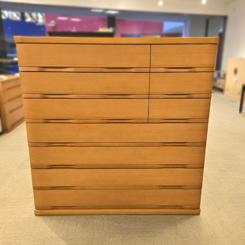 チェスト「OL-ラブリーシルバーハート」幅127.2cm/アウトレット&リワース大阪南港展示品