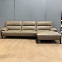 カウチソファ「FA-0556」向かって右カウチ #革FA-NP513E パインバーグ色 / 数量限定お買い得品（新品）