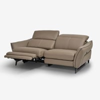 電動リクライニングソファ「L/S Motion 62（エルエスモーション62）」3人掛け 幅192cm 革パインバーク色 #H-513E / 数量限定お買い得品（新品）