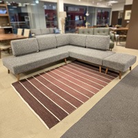 カウチソファ３点セット 「ファルコ」布5136＃5/アウトレット＆リワース大阪南港展示品