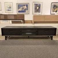 テレビボード「フィル」幅170cm オーク材ダークブラウン色/アウトレット＆リワース大阪南港展示品