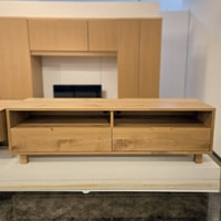 テレビボード「ロビン」幅150cm オーク材/アウトレット＆リワース大阪南港展示品