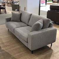 大塚家具 ソファ「アイランド」スリムサイズ 布ダークグレー／ライトグレ ソファ「アイランド」幅170cm ノーマルサイズ | 【公式】大塚家具