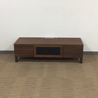 センターテーブル(丸)「DM-GF016」ウォールナット材 / 数量限定