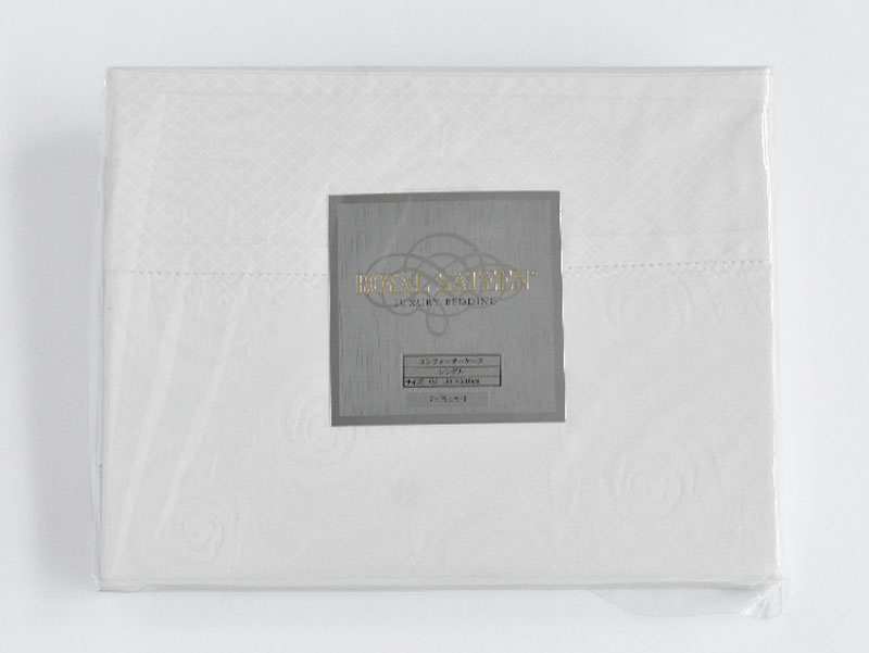 掛け布団カバー「モダンローズ2」ホワイト/クイーンサイズ/アウトレット＆ベッドルームギャラリー横浜在庫品