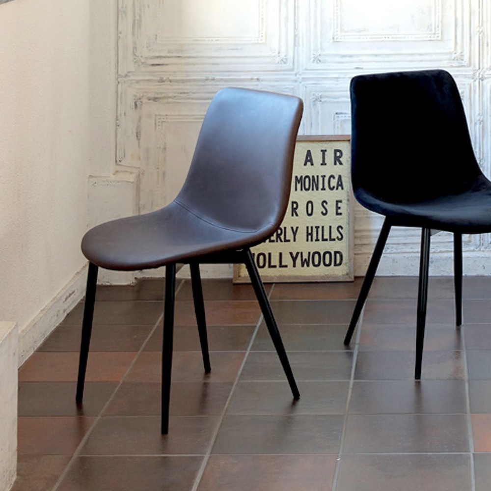 ダイニングチェア「Aldo アルド TDC-9910」合成皮革 ダークブラウン色【オンラインショップ限定品】